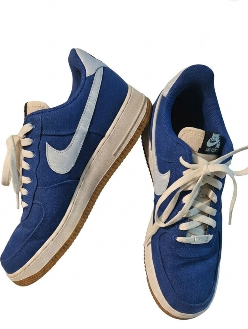 Nike Air Force 1  Royal Blue with White Swoosh Men's Size 10.5 Great Cond